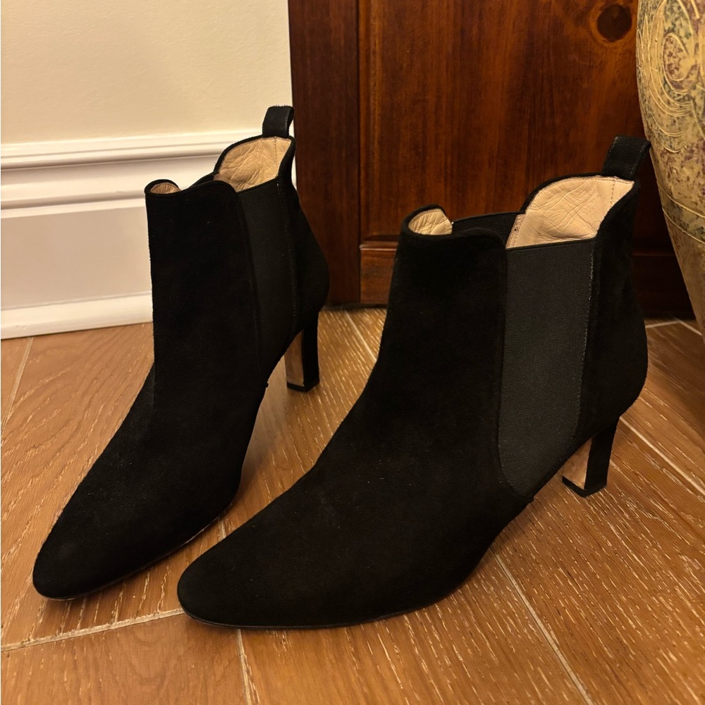 Manolo Blahnik Black Ankle Boots - Picture 2 of 11
